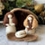 Handcrafted Felt Nativity Set with Barn from Nepal