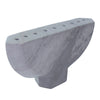 Soapstone Hand Carved Menorah - Grey