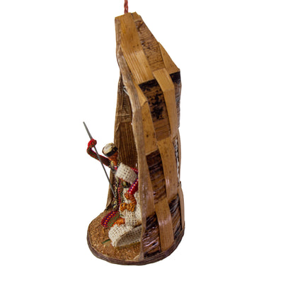 Banana Fiber Holy Family Nativity Christmas Ornament