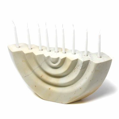 Soapstone White Menorah