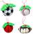 Sporty Kid Handmade Felt Ornament Collection: Soccer, Football, Baseball, Basketball