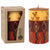 Unscented Hand-Painted Pillar Candle in Gift Box, 4-inch (Bongazi Design)