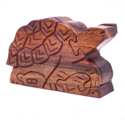 Handmade Tortoise Sheesham Wood Puzzle Box