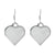 Mother of Pearl Heart Dangle Earrings