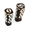 Batik Bone Salt & Pepper Shakers, Traditional Batik