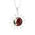 Sun and Moon Red Jasper Pendant with Chain