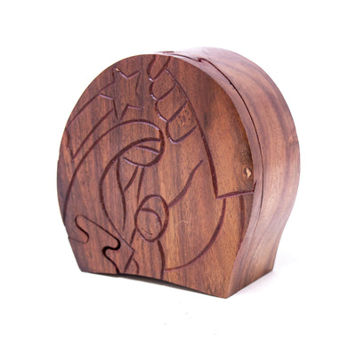 Handmade Nativity Scene Sheesham Wood Puzzle Box