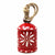 Recycled Rustic Red and White Snowflake Irong Hanging Bell